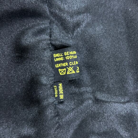 Scully Mens Size XL Leather Vest Snap Front Adjustable Waist Black *TINY FLAW - Picture 13 of 15